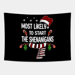 most likely christmas pajamas Tapestry