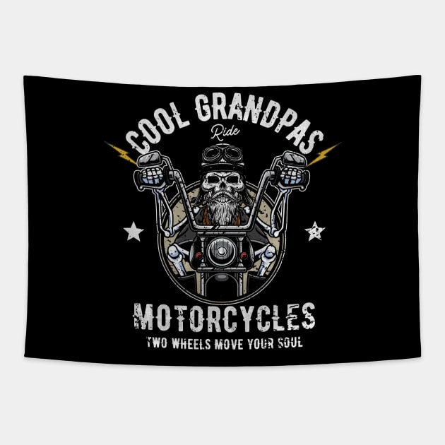 Grandpa Biker Tapestry by DewaJassin