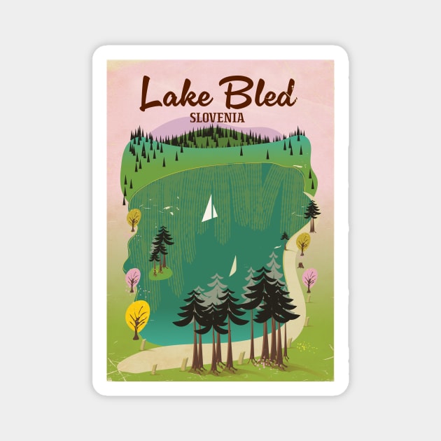 Lake Bled Slovakia Magnet by nickemporium1