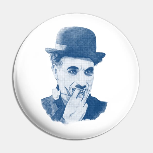 Chaplin blue Pin by rakelittle