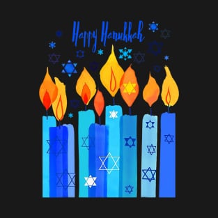 Happy Hanukkah Festival Of Light Star Of David T-Shirt