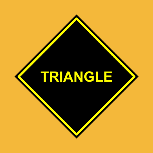 Black Yellow Triangle by rockcock