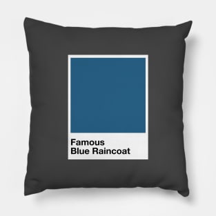 Pantone Famous Blue Raincoat Pillow