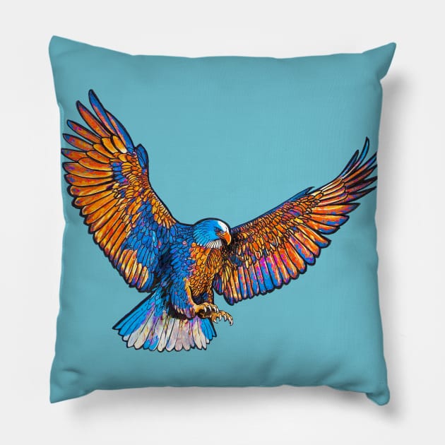 Bald Eagle Pillow by AlcantaraArt