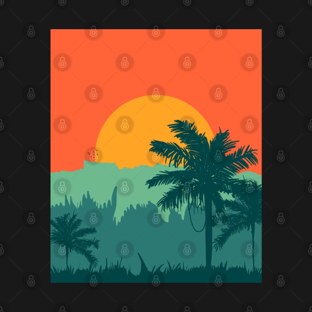 Jungle Exuberance. Sunset by pepques
