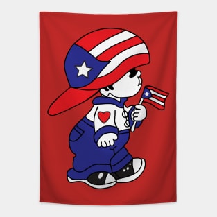 Puerto Rican Kid Tapestry