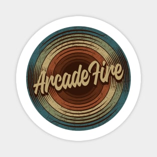 Arcade Fire Vintage Vinyl Magnet