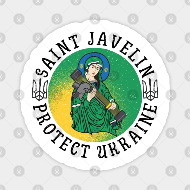 Saint Javelin Magnet by Myartstor 