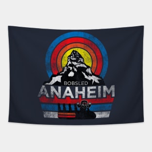 Retro Bobsled Anaheim Tapestry