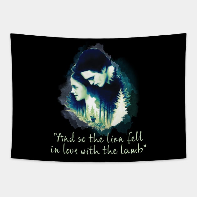 Twilight And So The Lion Fell In Love With The Lamb Tapestry by Stephensb Dominikn