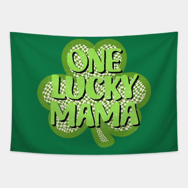 Cherished Matron: One Lucky Mama Clover Tapestry by zsay