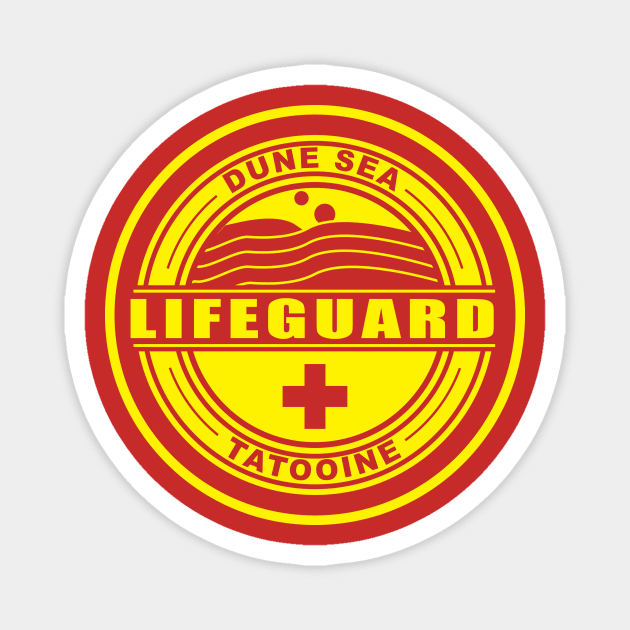 Dune Sea Lifeguard Yellow [Normal] Magnet by Karthonic