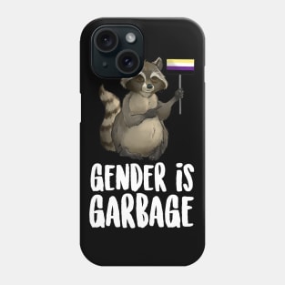 Gender Is Garbage Raccoon Phone Case