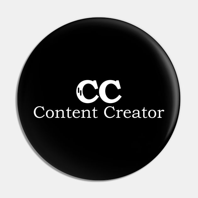 Content Creator - 03 Pin by SanTees