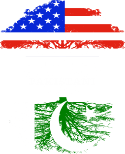 American Grown With Pakistani Roots - Gift for Pakistani With Roots From Pakistan Magnet