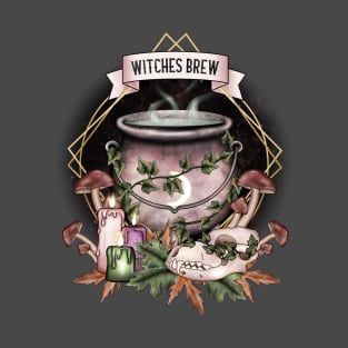 witches brew cauldron design T-Shirt