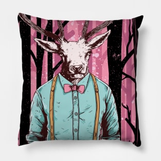 Deer Shirt, Animal Print, Mens Gift, Vintage Shirts Pillow