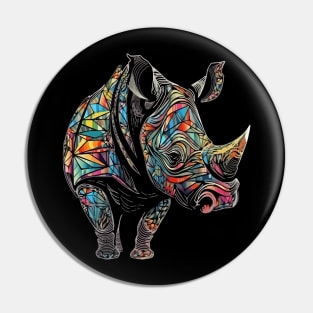 Rhinoceros Pin