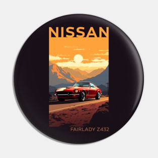 Reviving Legends: The Nissan Fairlady Z432 Homage Design Pin