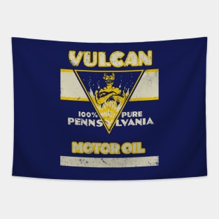 Vintage Vulcan Motor Oil Tapestry