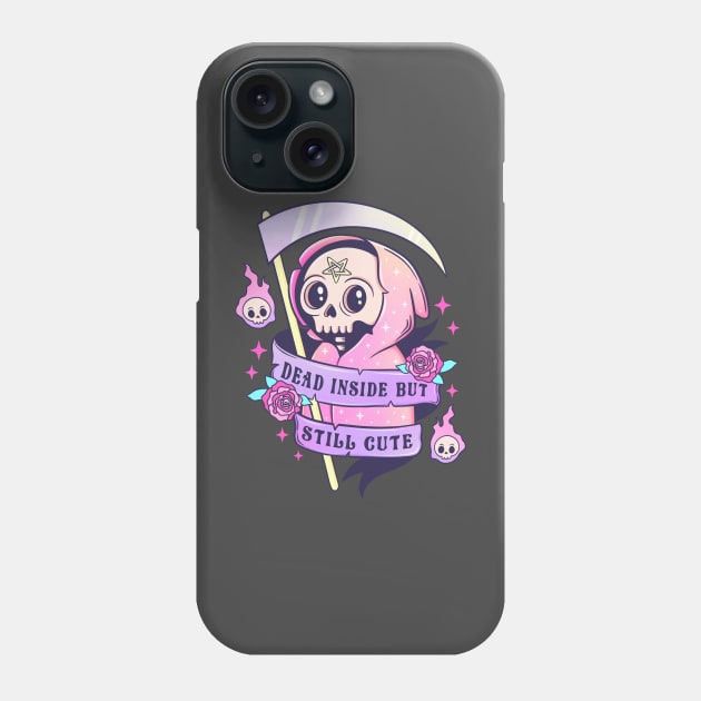 dead inside but still cute Phone Case by perthesun