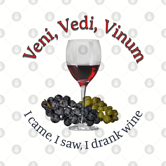 Veni, Vedi, Vinum - I came, I saw, I drank wine by Distinct Designs NZ