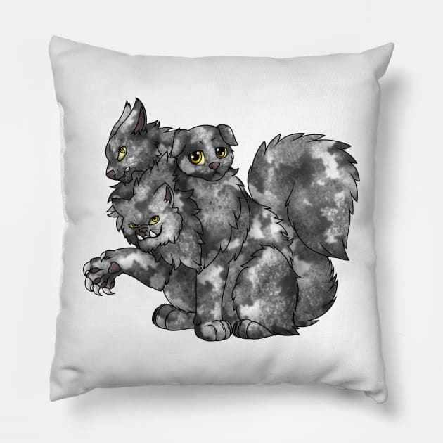 CerPURRus: Salt & Pepper Pillow by spyroid101