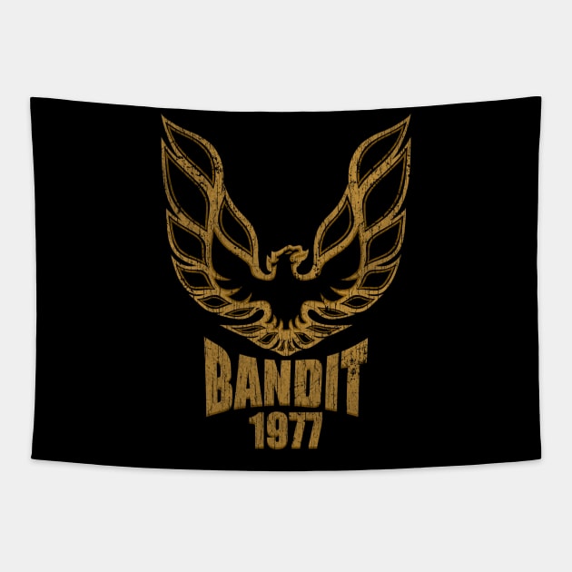 Bandit 1977 Distressed Tapestry by Black Red Store