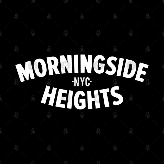 Morningside Heights Manhattan Logo -  Authentic NYC Vibes - Minimal Style by Boogosh