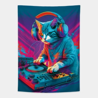 DJ Cat party Tapestry