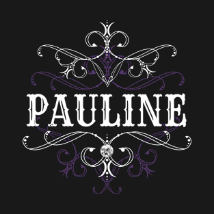 Pauline Name Gothic Style Goth Ornament T-Shirt