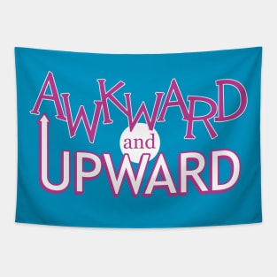 Awkward and Upward (Pink) Tapestry