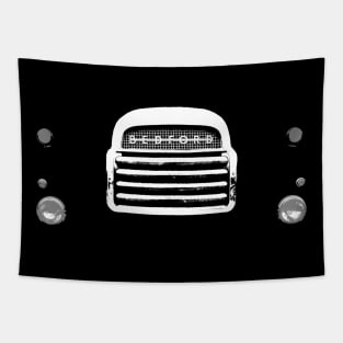 Bedford RL classic 1950s-1960s military lorry minimalist front Tapestry