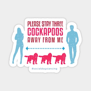 Cockapoo Social Distancing Guide Magnet