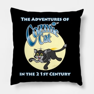 Cozmic Cat in the 21st Century 2 Pillow