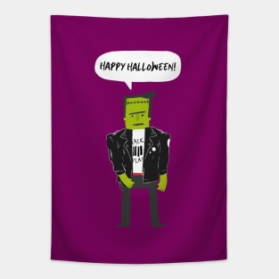 Happy Halloween from Mr. Frankenstein Tapestry