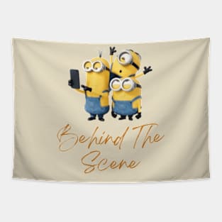 minions behind the scene Tapestry