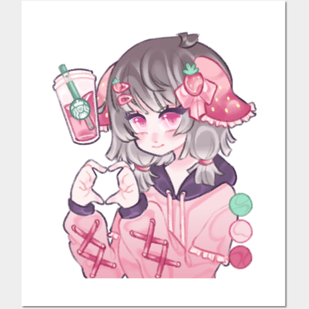 Kawaii Cute Anime Girl Aesthetic Without Background Poster for Sale by  FaqQaf  Redbubble