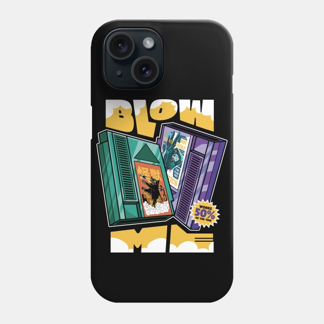 Blow Me // Funny Retro Gamer // Old School Video Games Phone Case by SLAG_Creative