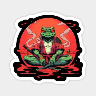 samurai frog Magnet