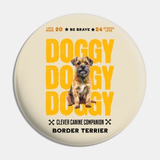 Doggy Border Terrier Pin