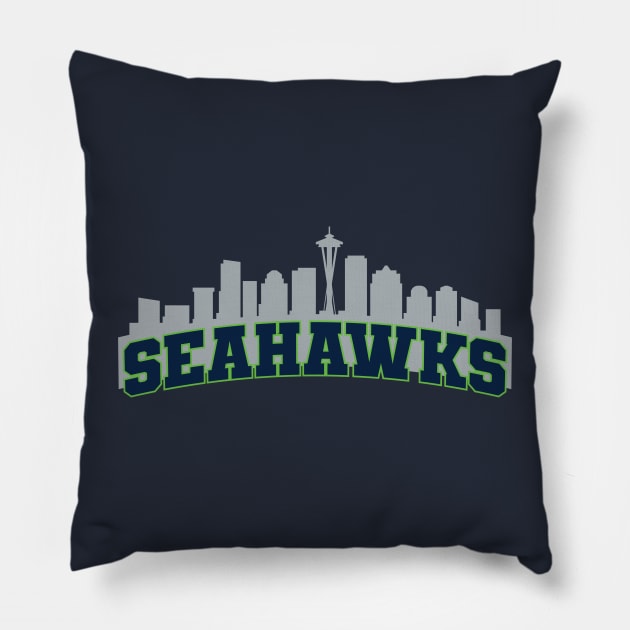 Seahawks Pillow by Nagorniak