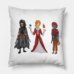 Rouge, Fighter, And Mage Pillow