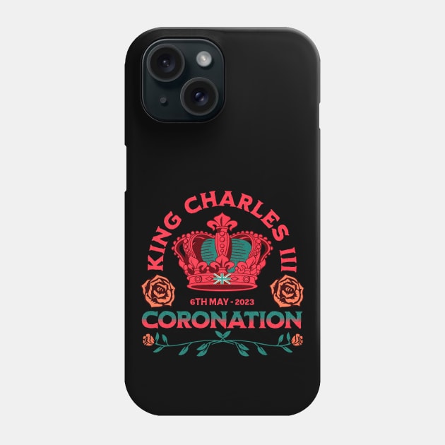 King Charles Coronation Phone Case by Inspired Saints