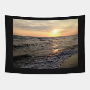 Sunset at the Beach Tapestry