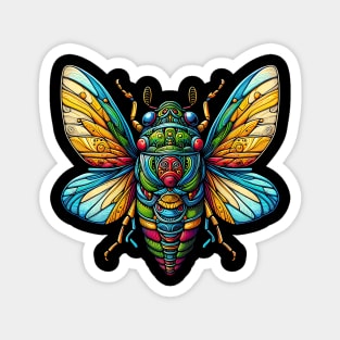 Colorful Cicada Insect Great Eastern Brood X Cicada Magnet