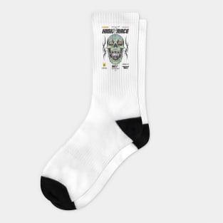 HIGH RACE Skull Speed Parody - Vintage Racing Grunge Streetwear Socks