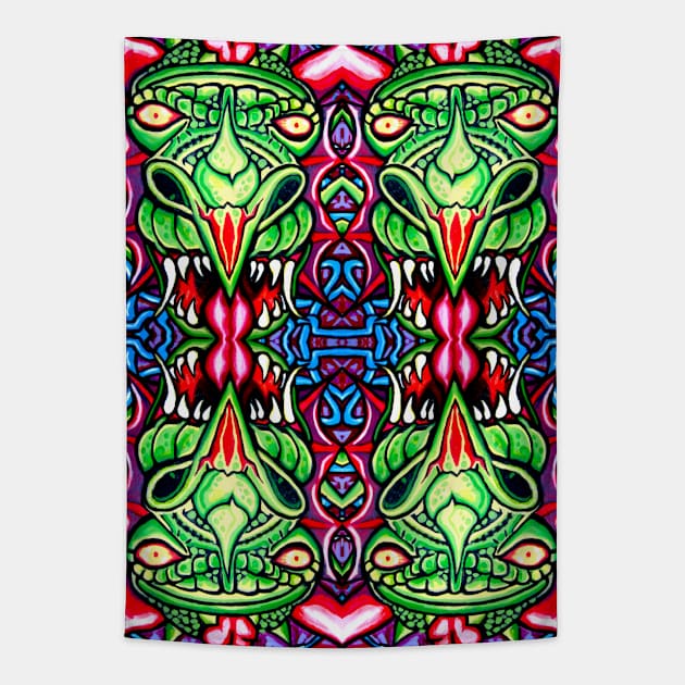 Casino Dragon PATTERN Tapestry by Jacob Wayne Bryner 