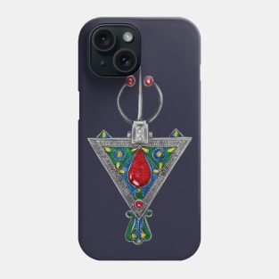 Watercolor Amazigh Fibula - Tazerzit Phone Case