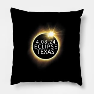 North America Total Solar Eclipse 2024 Texas Usa Astronomy Pillow